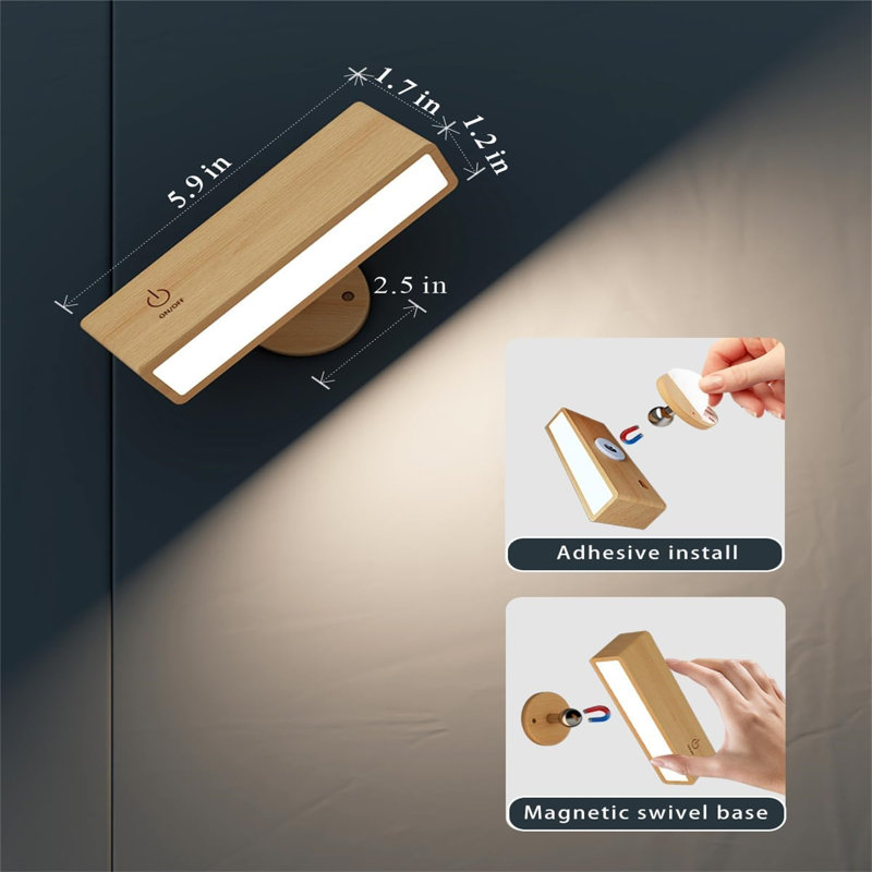 Daylia Manufactured Wood Armed Sconce