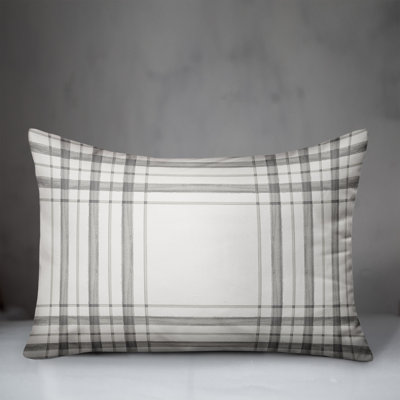 Plaid Outdoor Throw Pillow