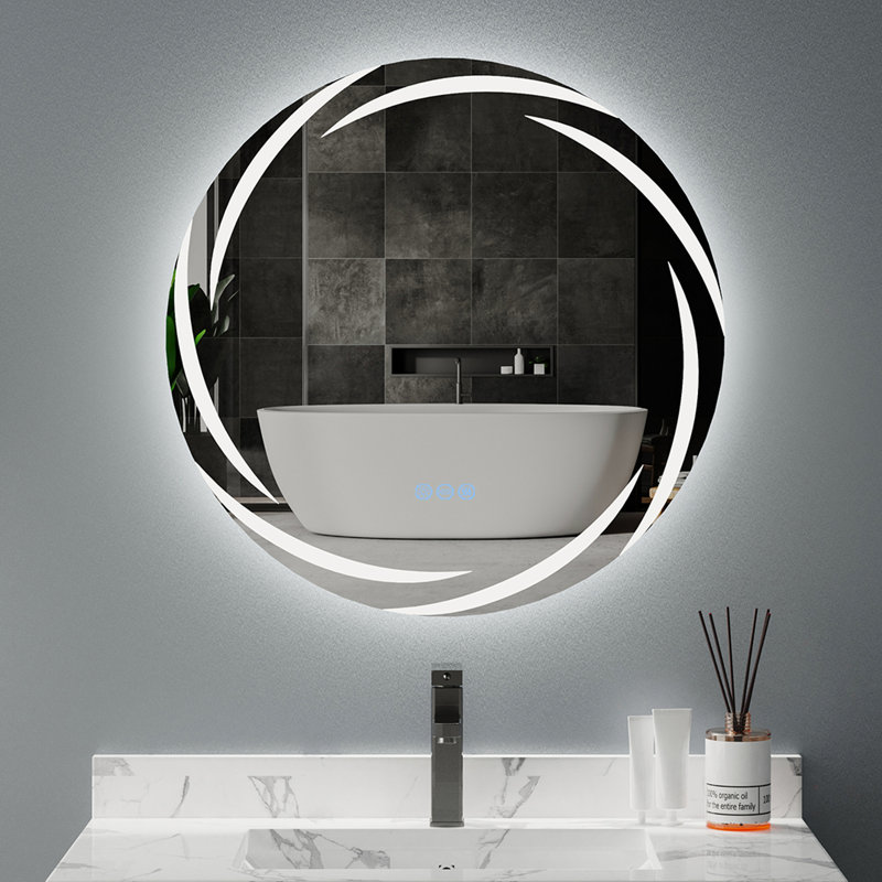 Biyanka Round Wall Mirror, 60cm H x 60cm W