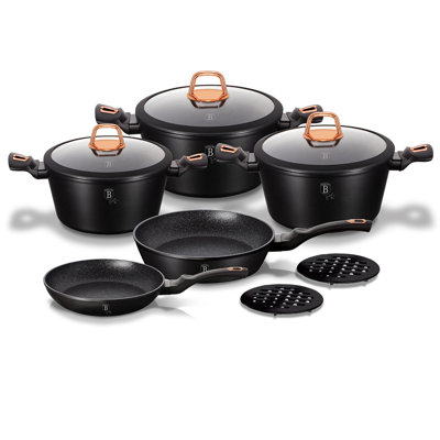 Batterie de cuisine antiadhésive Aluminium 10 pièces Berlinger Haus