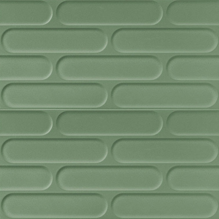 Biscuit 12" x 24" Fishscale 3D Italian Wall Tile