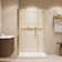 OVE Decors Pasadena 48 In. W X 36 In. D X 74 3/4 In. H Corner Frameless Pivot Shower Door Kit  With Base Pan, 2025