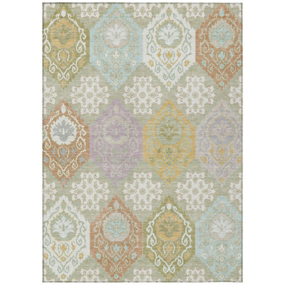 Machine Washable Indoor/Outdoor Chantille ACN2588 Panel Rug