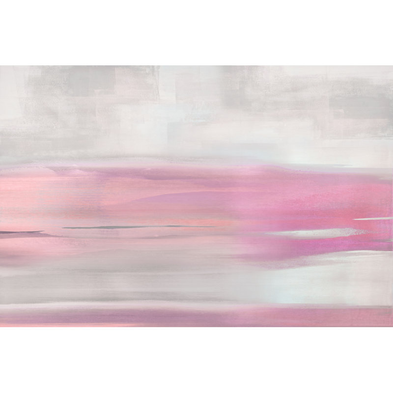 Pink Abstract Landscape by Jake Messina - Wrapped Canvas Art Prints, 81cm H x 122cm W