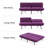 Convertible  Futon Sofa Bed, Comfy 70" L Sleeper Couch With Thicker Cushion, Upholstered Modern Reclining Loveseat Folding Sofa For Small Living Room, Dorm, Apartment, Office, Deep Blue-1121835569