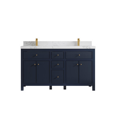 60'' Double Bathroom Vanity with Top