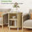 Fluted Round End Table with Storage-392201632