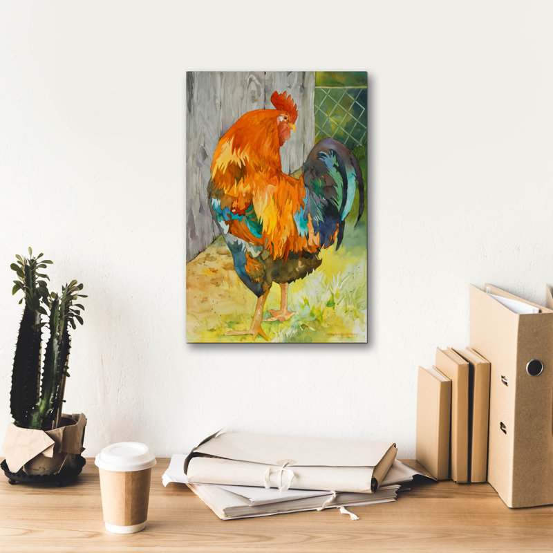 «August Rooster» par Annelein Beukenkamp, August Grove, H 18 po x l 12 po x P 0,75 po