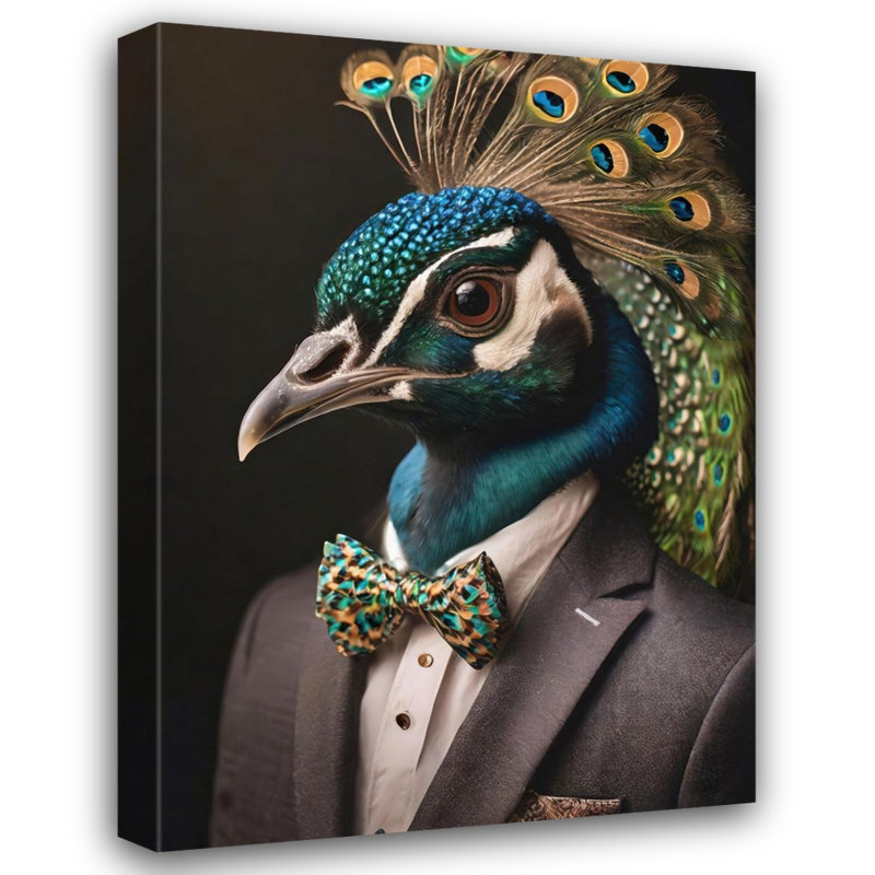 " Peacock ", 32" H x 26" W
