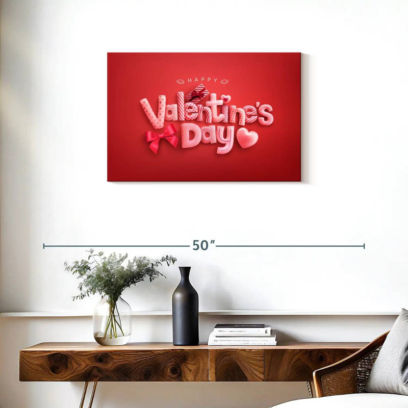 Joyeuse Saint-Valentin Tergel, H 20 po x l 30 po