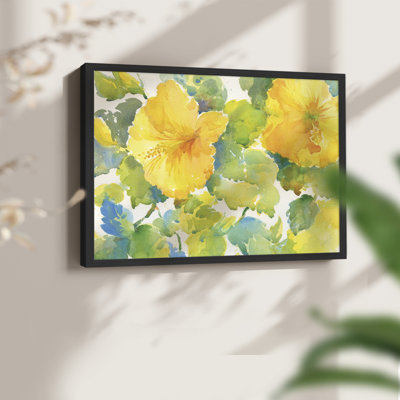 Citrus Hibiscus -Framed Print - Restickable