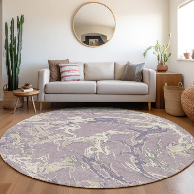 Tapis mauve lavable intérieur / extérieur Lani 