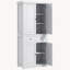 Armoire de rangement de style campagne 72,5 po avec 4 portes, un tiroir et des tablettes réglables-183899227