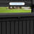 80 Gallon Wood-grain Style Lockable Outdoor Storage Bench, Water Resistant Resin-124984946