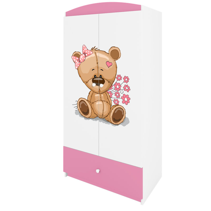 Cicero 2 Door Wardrobe, Pink