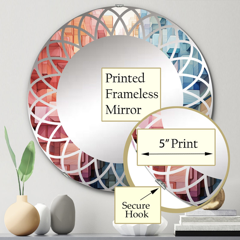 Miroir mural Lorudes, 24 po x 24 po