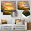 «Rainbow Over The Hills At Dusk II», art mural arc-en-ciel en métal-2061813063