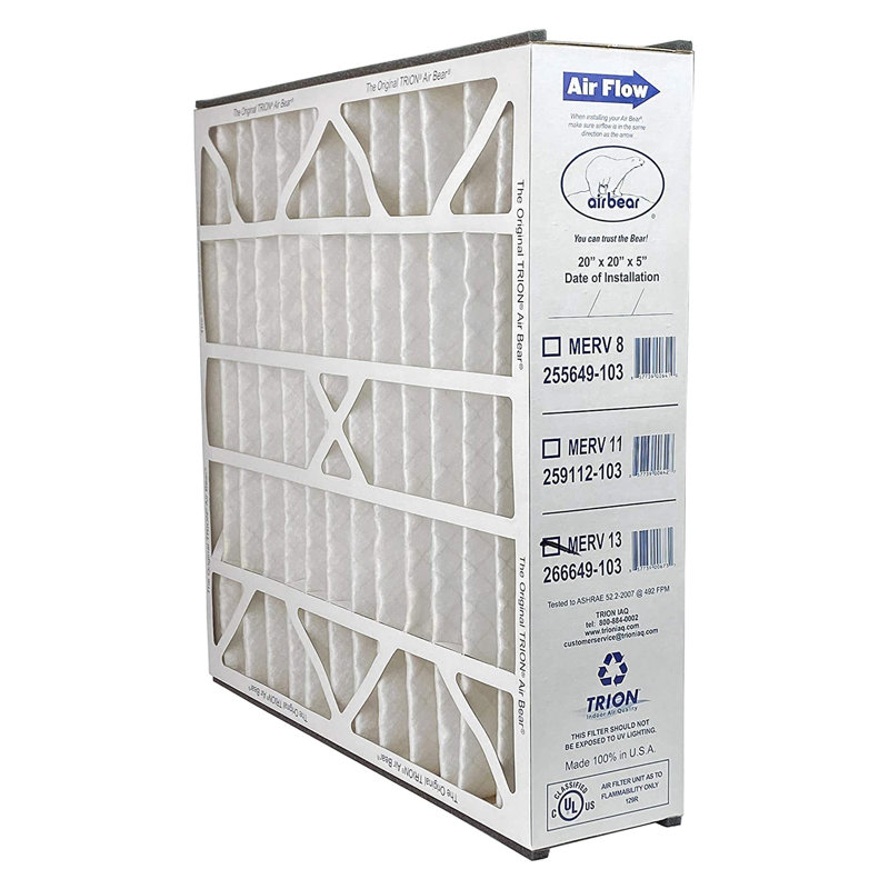 Filtre purificateur d'air Trion Air Bear 20 x 20 x 5 pouces