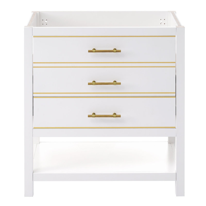 [Cabinet seulement] Meuble-lavabo de 30 po - Blanc (lavabo non inclus)