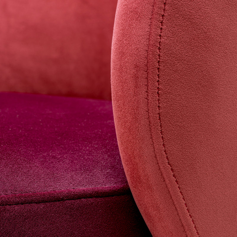 Greer Upholstered Dining Chair, Savona Bordeaux Red