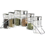 Freestanding Spice Jar & Rack Set