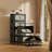 20" Side Wide Folding Storage Cabinet ,5 Tiers,Collapsible Storage Bins With Magnetic Door, Plastic Storage Cabinet With Wheels-109700250