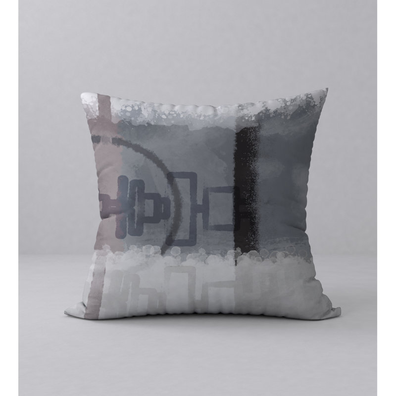 Abstract Reversible Throw Pillow, 20" x 20"