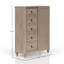 Commode 5 tiroirs finition sable
