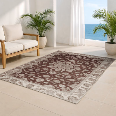 Tapis gris d'intérieur et d'extérieur Tabriz