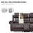 Gelula 89" W Faux Leather Reclining Sofa with Nailhead Trim