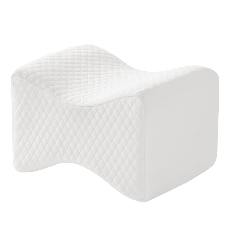 Memory Foam White Reducing Pressure Knee Support Standard Pillow