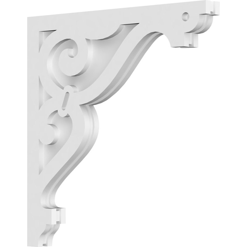 1 7/8"W X 22"D X 22"H Finley Architectural Grade PVC Corbel, 22" H x 22" W x 1.875" D
