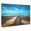 Path To The Sea In Llandudno Wales - Wrapped Canvas Print-55366451