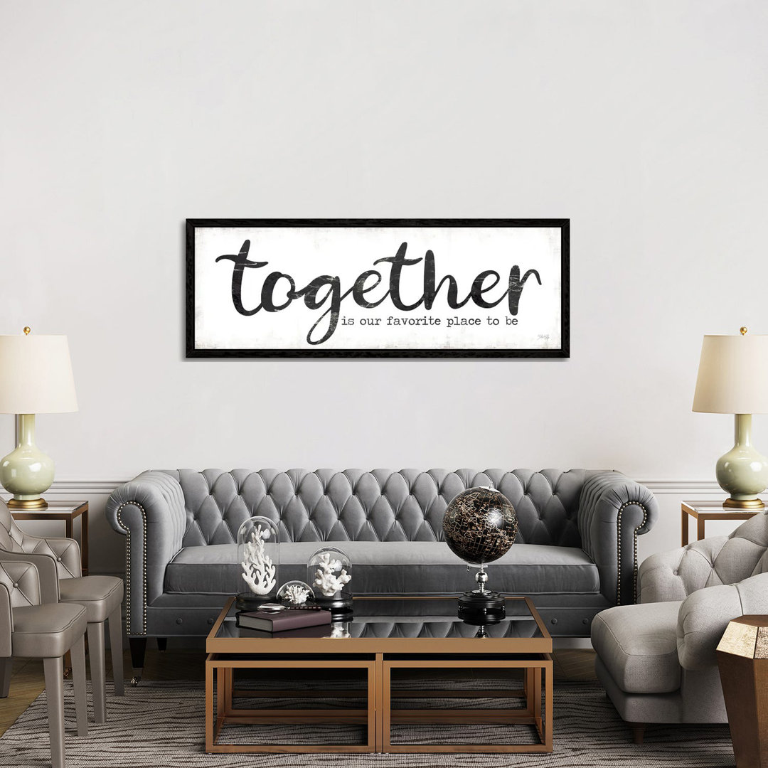 Together Is Our Favorite Place To Be by Marla Rae - Panoramic Print on Canvas