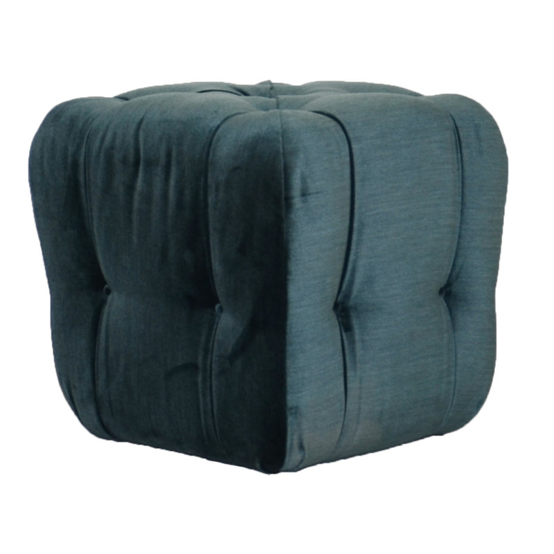 Glen Haven Square Ottoman, Toodaloo Parchment