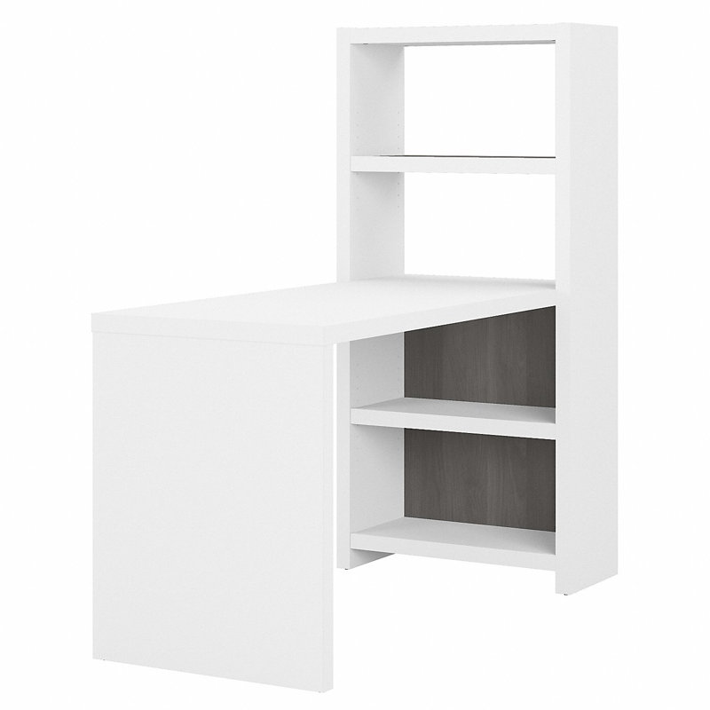Bureau Echo, Blanc pur / gris moderne