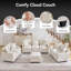 Canapé-lit modulaire 51 places avec siège profond et 2 coussins 51 "Cloud-1072875029