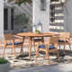 Elswick 60'' Round 4 - Person Outdoor Dining Set with Cushions