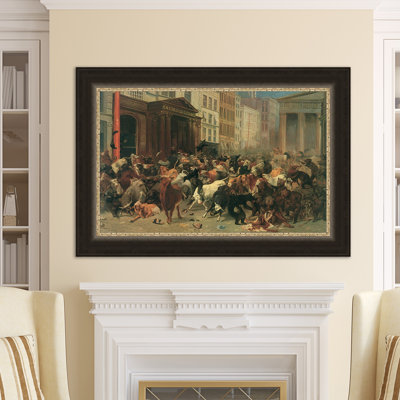 « the bulls & ours sur le marché », reproduction de photo encadrée