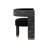 ADAMINA DINING ARMCHAIR - ABBINGTON BLACK / HOBBES NIGHT - Black
