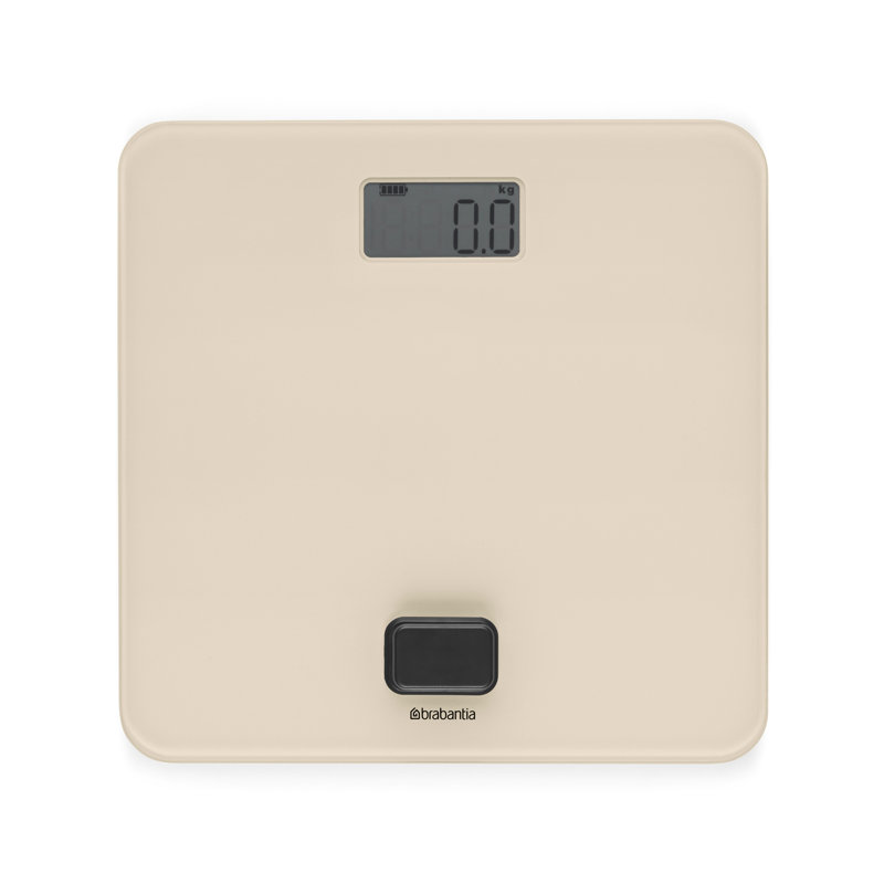 Brabantia Renew Battery Free Bathroom Scale, Soft Beige