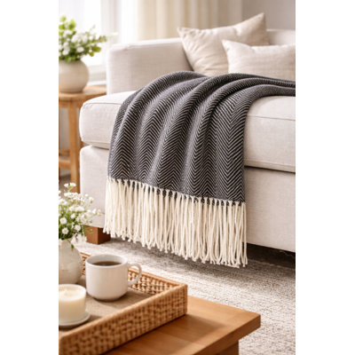 Herringbone Throw Blanket