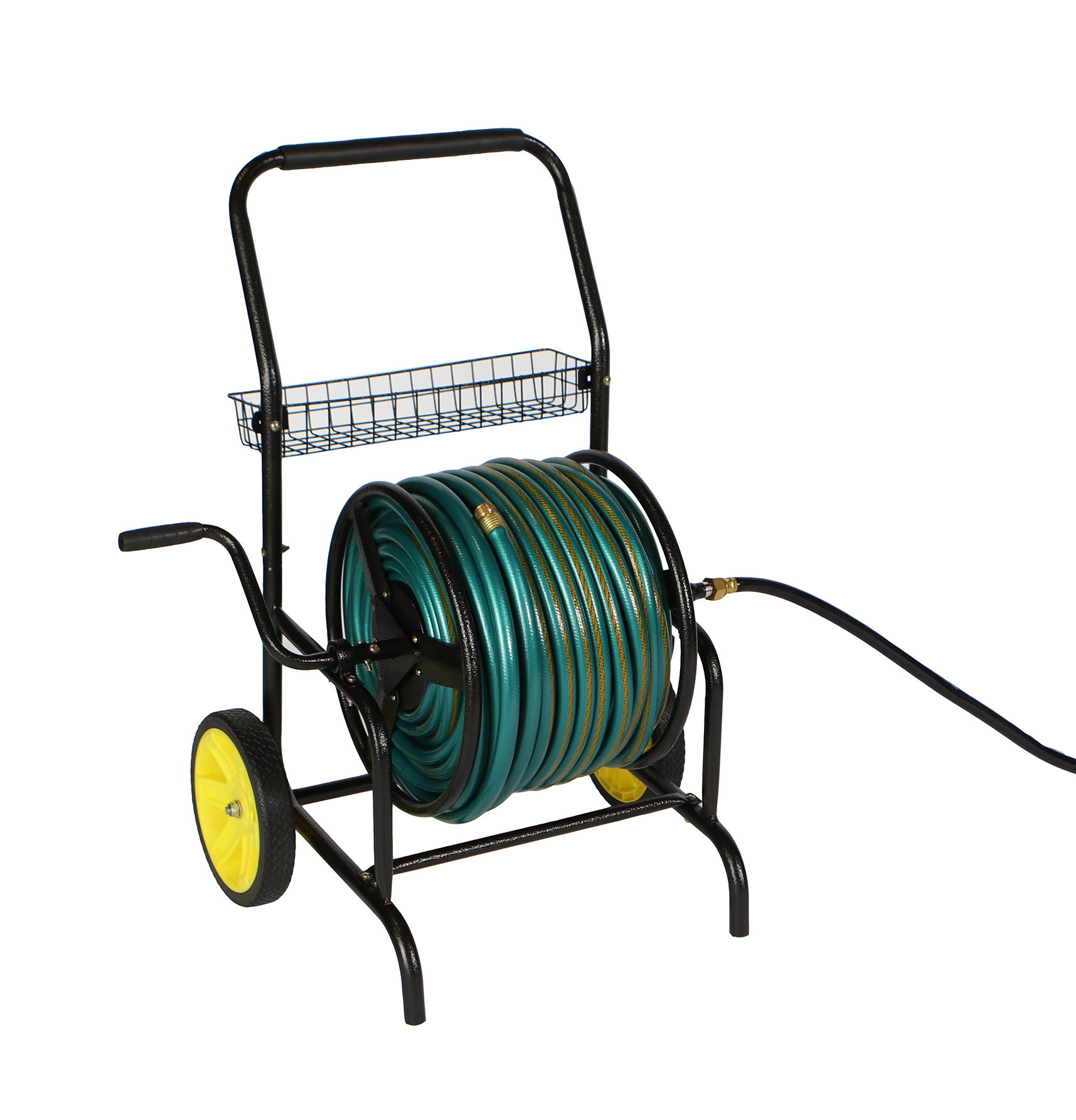 Real Hose Storage 2-wheel Heavy Duty Hose Reel Cart With No-flat Wheels ...