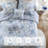 Adele Blue 5-Piece Full/Queen Comforter Set with Decorative Pillows-116621895-116621896
