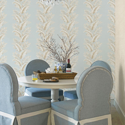 Palazzo Fern Stripe Wallpaper Roll
