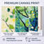 «Summer Green Branches in the Wind I», art mural sur toile à motif floral 2 pièces-137132646-129825982