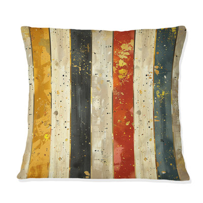 Glam Sparkling Stripes V - Glam Throw Pillow