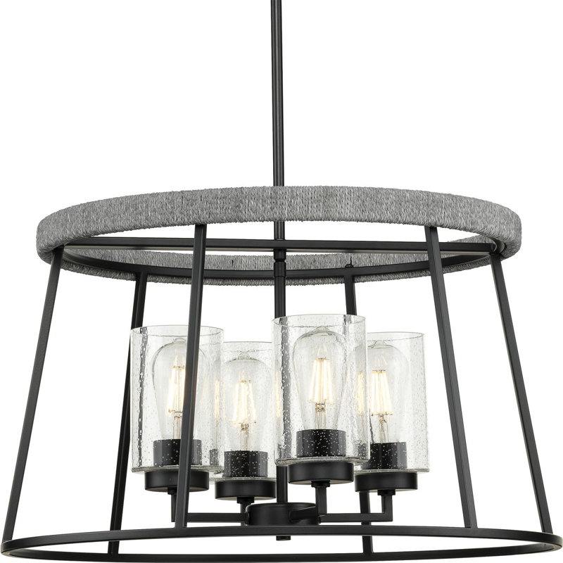 Lustre géométrique à 4 lumières Ryott