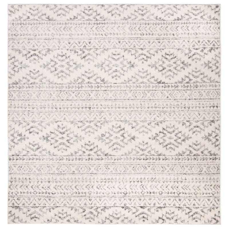 Rainey Geometric Area Rug, Square 201 cm