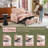  Upholstered Corduroy Convertible Reclining Sleeper Couch Pull Out Sofa Sofa Bed Loveseat Recliner For Small Space-724317546